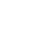 White outline icon of two trees and a bush on a patch of ground, on a transparent background.